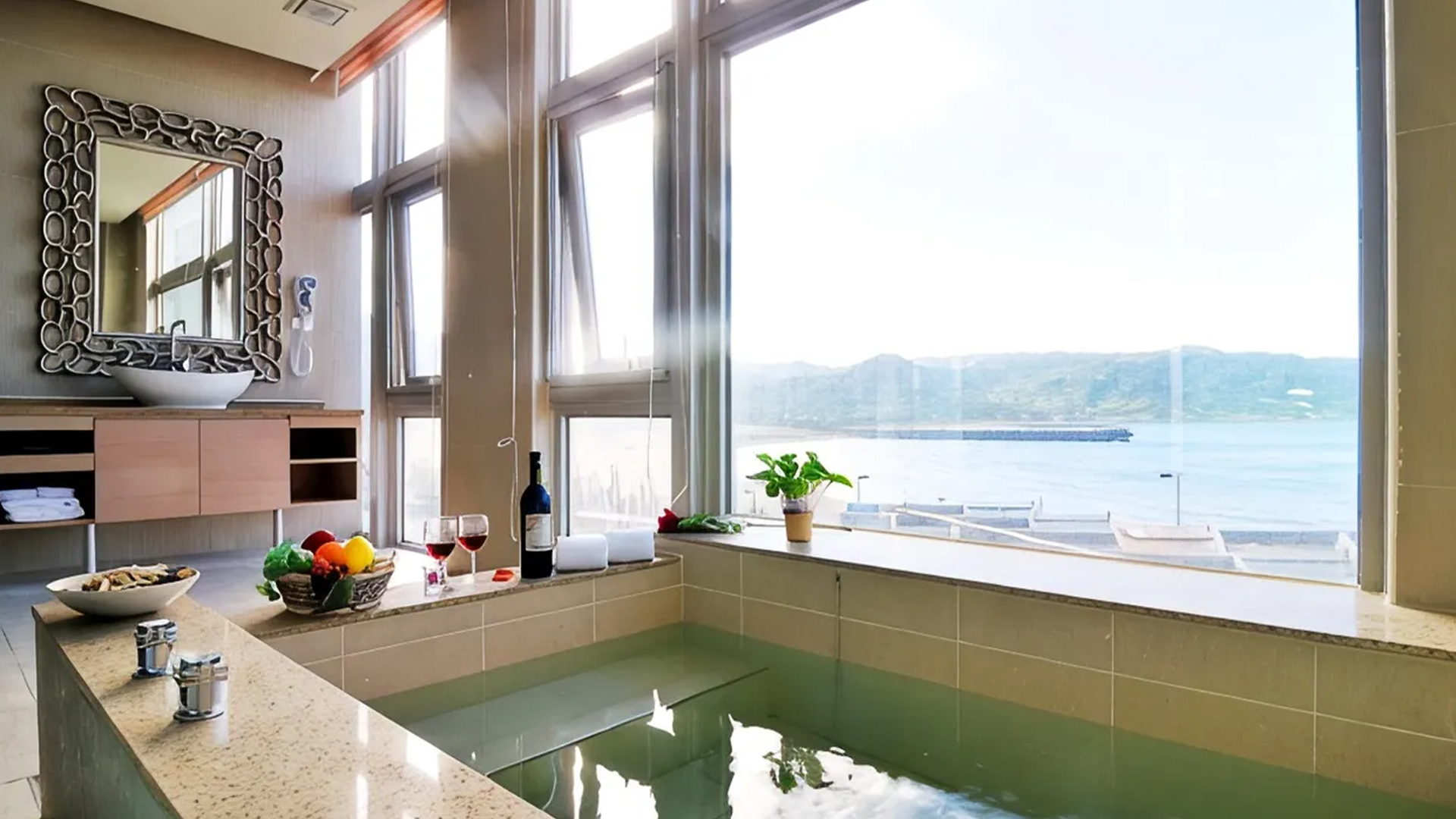 遠東金山海灣溫泉 HOTEL 海景溫泉湯池